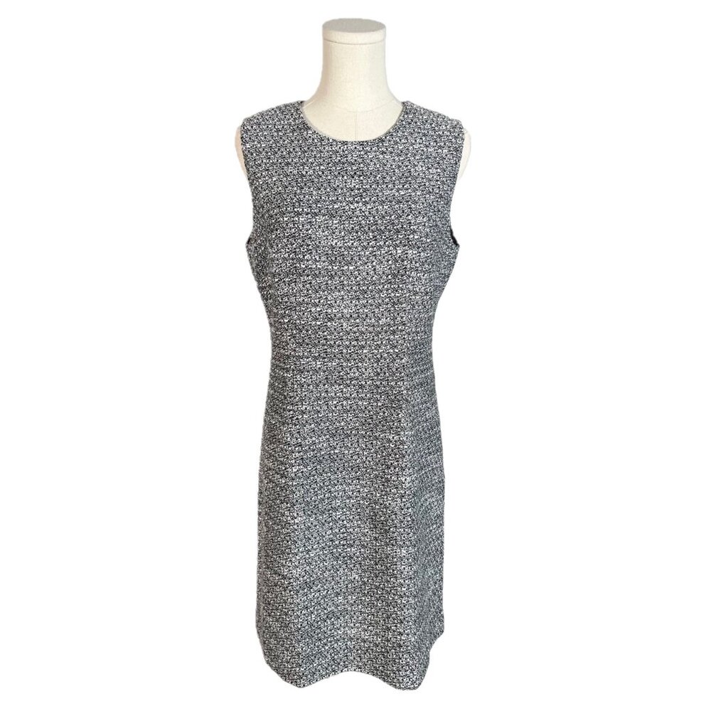 Adam Lippes Grey Tweed Sheath Dress Size 8